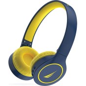 Resim Nautica H120 Stereo Kablosuz Bluetooth Mikrofonlu Kulaküstü Kulaklık Navy Sarı 
