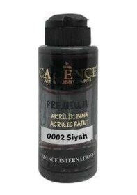 Resim Cadence 0002 Siyah Premium Akrilik Boya 120 Ml 