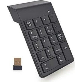 Resim Leonpro Kablosuz Numaratör USB Kablosuz Keypad Ev - Ofis Kullanımı İçin Standart Tuş Formu 