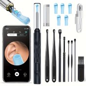 Resim Görünmez Kulak Temizleyici, Kulak Tıraşı Aracı, 8 Parça Kulak Bakım Seti, Kulak Tıraşı Temizleyici Kamera ve Işık ile, 6 Kulak Temizleyici ile Birlikte Geliyor, Ios ve Android için Kulak Tıraşı Temizleyici, 1080P HD, Babalar Günü Hediyesi, Tatil Hediyesi, Doğum Günü Hediyesi 