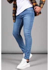 Resim Pause Denim Erkek Slim Fit Jean Pantolon-7053 Mavi 