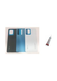 Resim Redmi Note 12 Pro 5g Uyumlu Arka Batarya Pil Kapağı Beyaz + B7000 Yapıştırıcı 