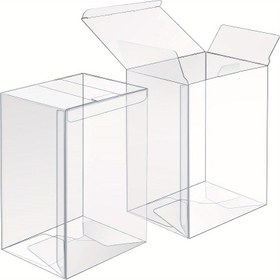 Resim Funko Pop Vinil Figür Sergileme Kutuları, 1/5/25/50/100 Paket, Kilitli Tırnaklı 4" Polietilen Tereftalat Koruyucu Kutular, 0,38 mm Şeffaf Plastik, Koleksiyon Eşyaları İçin Ağır Hizmet Tipi Depolama 