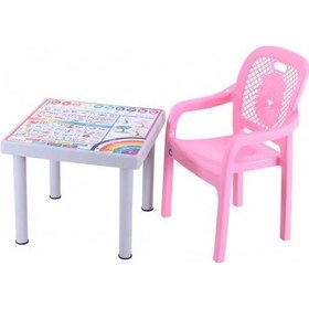 Resim Depootoptan Sağlam Plastik Mandella Rubi Ingilizce Desenli Çocuk Masası 1 Ade (533367133) 