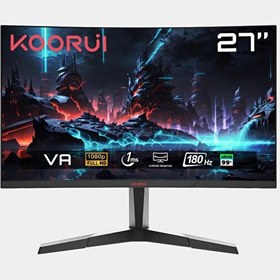 Resim Koorui 27E6CA 27" 180 Hz 1 MS VA FHD HDMI - Displayport Curved Oyuncu Monitörü 