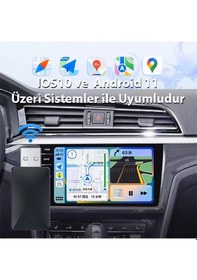 Resim Ally Kablosuz Car Play Adaptörü Android Cihazlar Için Wireless Carplay Çevirici 