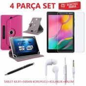 Resim Lenovo Uyumlu M10 Hd Tb_X306F Üniversal Kılıf +Koruyucu +Kulaklık+Kalem 