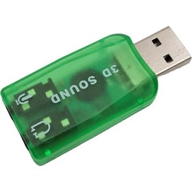Resim 5.1 USB Stereo Ses Adaptörü , Harici Ses Kartı, Pc ve Dizüstü Bilgisayar Için 3D USB Ses Adaptörü, 