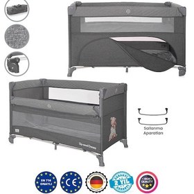 Resim Lorelli Up And Down Anne Yanı Park Yatak - Cool Grey Bear 