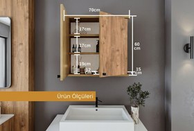 Resim RUDA BANYO DOLABI, ATLANTİK ÇAM, İKİ KAPAKLI 