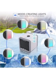 Resim Mobgift Mini Klima Portatif Taşınabilir Soğutucu Led Işıklı Ev Of 