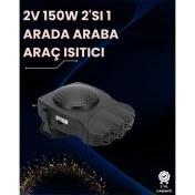 Resim Ön Cam Buz Çözücü ve Fan | 12V Araç Içi Isıtıcı, Full Havalandırmalı, Abs Gövdeli 