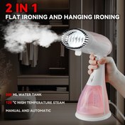 Resim 1800W Yüksek Güçlü Asılı Demir, 300ml Su Tankı ile - Taşınabilir Buharlı Demir, Ev & Seyahat için, Manuel & Otomatik Kullanım, 1500W Güçlü Buhar, 220-240V Avrupa Fişi, Dayanıklı Plastik Tasarım, Verimli Giyim Bakımı, Seyahat Demirleme, Şık Demir, Sağlam Yapı, Asılı Demir, Ev Kullanıcıları, Kompakt Demir, Yüksek Güçlü Demir, Ev Kullanıcıları, Ev Dostu Ambalaj Dahil, Global Teknoloji, Taşınabilir ve Kompakt Stil 