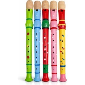 Resim Acstore Ahşap Renkli Flüt Büyük ALK4392 