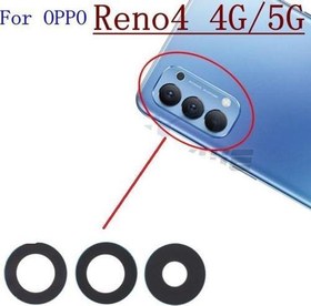 Resim OPPO RENO 4 Arka Kamera Camı Lens Yapışkanlı 