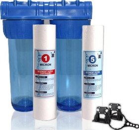 Resim Daire Bina Sayaç Girişi 10" İnc 2 Aşama Su Arıtma Cihazı ( Toz Tortu , Çamur Önleyici Yumuşatma Sistemi ) 