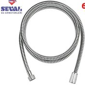 Resim Seval Kısa Robot Duş Spiral Hortum 60cm Duş Hortumu 