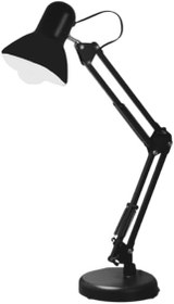 Resim Huzur Elektrik Akrobat E27 Duy Siyah Renk Masa Lambası Led Ampul Dahil 