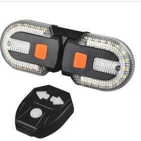 Resim FY-1825 Kablosuz Bisiklet Dönüş Sinyali LED Arka Lamba | USB Şarjlı, Uzaktan Kumandalı, IPX5 Suya Dayanıklı 