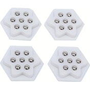 Resim Dashanshop 4 Adet Evrensel Tekerlek - Delme Gerekmez - 7 Bilyalı - Beyaz 