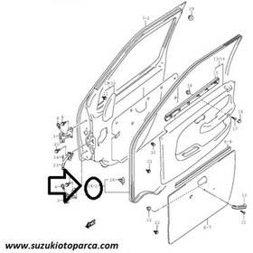 Resim Ön Sol Kapı İç Fitili Suzuki Carry 99-03 1.3 16v 