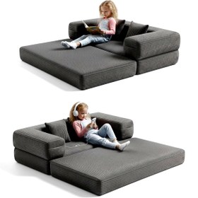 Resim foamly 140x70 cm Modüler Çocuk Koltuğu - Fonksiyonel Oyun Minderi ve Kanepe Tamamen Sünger 