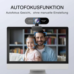Resim Emeet Smartcam Nova 1080P Full Hd Webcam - Dahili Mikrofonlu, Otomatik Odaklama, Profesyonel Toplantılar Için 