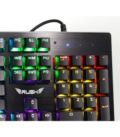 Resim Rush Kicker RK902 Mavi Switch Rainbow Mekanik Gaming Oyuncu Klavye 