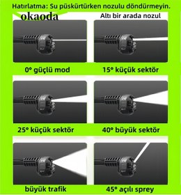 Resim AboutThePerfect Yüksek Voltajlı Oto ve Bahçe Yıkama Cihazı, Temizlik ve Klima Bakımı için Ideal 