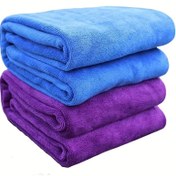 Resim Super Emici Hızlı Kuruyan Havlu - Saç Kurulama, Spor, Yüzme ve Seyahat için Hafif & Taşınabilir, Solmaya Dirençli Polyester Lif 