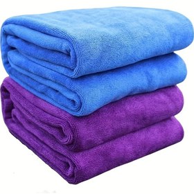 Resim Super Emici Hızlı Kuruyan Havlu - Saç Kurulama, Spor, Yüzme ve Seyahat için Hafif & Taşınabilir, Solmaya Dirençli Polyester Lif 