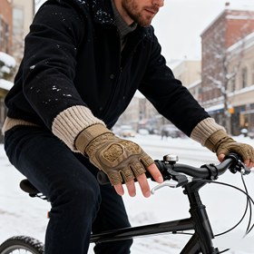 Resim 1 Çift Ağır Hizmet Tam Parmak Eldiven - Kaymaz Tutuş, Nefes Alabilir & Dayanıklı, Bisiklet, Spor Salonu, Balık Tutma, Seyahat, İş Gidiş Gelişi için - Bisikletler, Olta Kamışları ile Uyumlu 