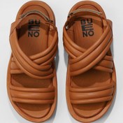 Resim Bueno Shoes Taba Deri Kadın Düz Sandalet 01wu4619 