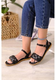 Resim Antonia Örgü Model Kadın Sandalet 001 