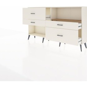 Resim Arges Konsol Tek Raflı 4 Çekmeceli 176x30x99 Aytaşı-çam/aytaşı Atlas Çam/aytası - Aytası 