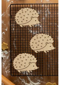 Resim Kirpi Kurabiye Kalıbı, Hamur Şekillendirici, Bisküvi Kalıbı, Kolay Kesim Ucu Beyaz 