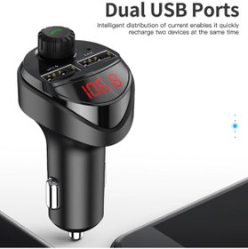 Resim Kuulaa Bluetooth Aktarım Mp3 Araç Kıtı Dual Usb Araç Şarjı (486713528) 