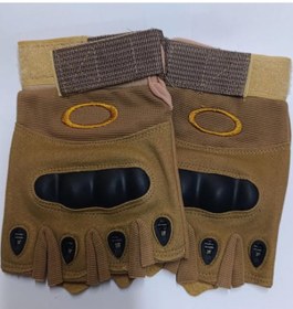 Resim Korumalı Kısa Motosiklet Eldiveni Yeni Yasaya Uygun Parmaksız XL 