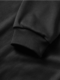 Resim Tua Moda 10 Kasıma Özel Üç İplik Kapşonlu Baskılı Sweatshirt - Siyah Siyah 