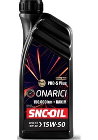 Resim Snc Oil 150.000 + Bakım Pro-S Plus Onarıcı 15W-50 Yarı Sentetik Motor Yağı 1 L 