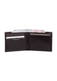 Resim Tergan Bordo Deri Erkek Cüzdan 01483F8W 
