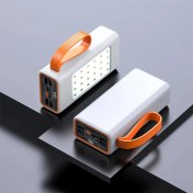 Resim 30.000 Mah Acl LED Aydınlatmalı Taşıma Askı Hızlı Şarj 22,5W Powerbank 4xusb Micro,lıghtnıng,typc Giriş Beyaz 