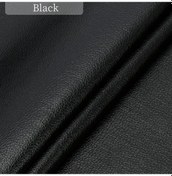 Resim Siyah Deri Onarım Patche Bant Kendinden Yapışkanlı Deri Yamalar Kanepeler Black 200x50cm 