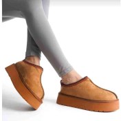 Resim Shyne Shoes Içi Kürklü Kalın Taban Ev Ayakkabısı&süet Terlik 