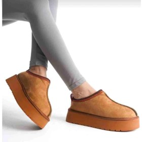 Resim Shyne Shoes Içi Kürklü Kalın Taban Ev Ayakkabısı&süet Terlik 