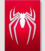 Resim postick Spiderman | Örümcek Adam (ps4) Oyun Posteri Kalın Parlak Kuşe Kağıdı 