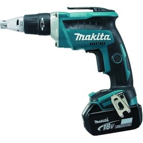 Resim Makita DFS452RFE 18V 3 Ah Li-ion Çift Akülü Alçıpan Matkap Vidalama 