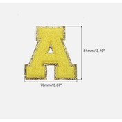 Resim arredamento Termos Uyumlu A Harfi Sarı Sticker 