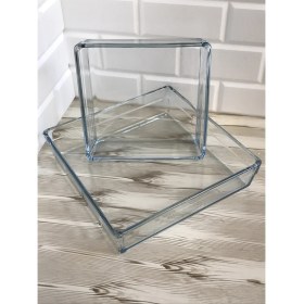 Resim Paşabahçe Premium 2'li Kare Borcam Seti (Büyük + Küçük) 