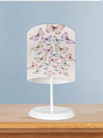 Resim Mekta Home Bebek Ve Çocuk Odası Uçan Kelebek Desenli Abajur 